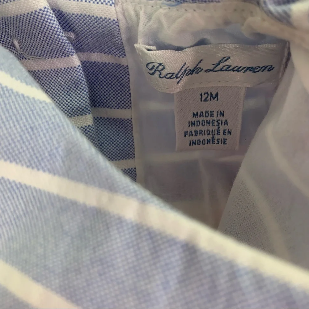 Polo Ralph Lauren cap sleeve Multicolor striped fit & flare Dress‎